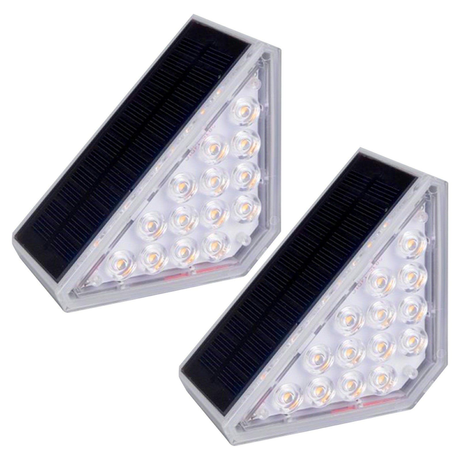 2Pcs Solar Step Lights Outdoor Lights Decor for Stair Waterproof Stair Lights Long-lasting Brightness Model 2Pcs Solar Step Lights Outdoor Lights Decor for Stair Waterproof Stair Lights Long-lasting Brightness Model